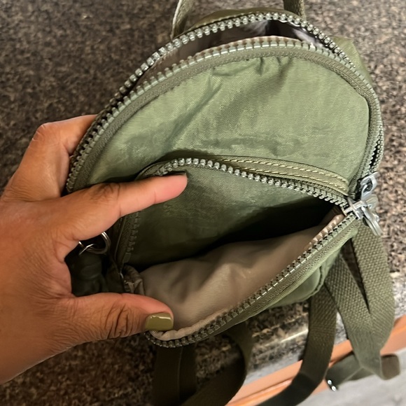 Kipling Green Mini Covertible Backpack - Picture 8 of 8